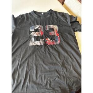 Michael Jordan Shirt Mens Small Black Number 23 Graphic Athletic Polyester